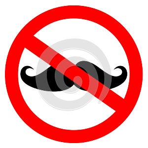 No men vector sign