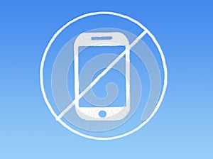 No mobile phone cloud shape