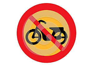 No mopeds sign