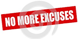 No more excuses
