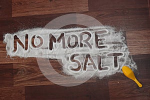 No more salt words written on salt body fitness