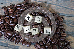 No more spelled out in game pieces on coffee