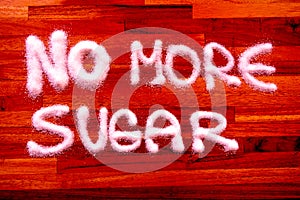 No more sugar sign