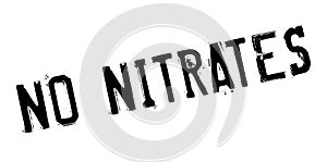 No Nitrates rubber stamp photo