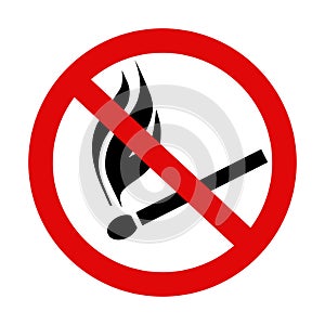 `No Open Flames` Icon No. 1