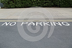 No Parking Double Yellow Lines