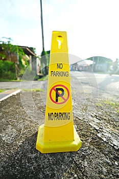 No parking at private area