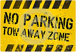 No parking, tow away zone