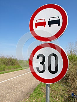 No-passing and the speed limit