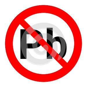 No Pb symbol illustration