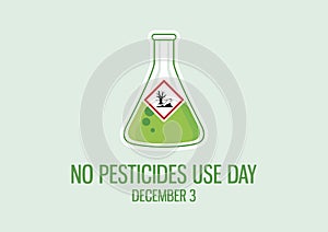 No Pesticides Use Day vector