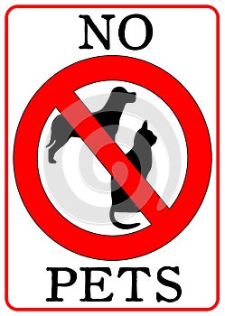 No Pets Sign photo