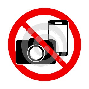 No photo and no phone sign - forbidden sign