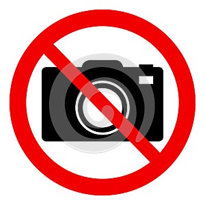 No photo sign - forbidden sign photo