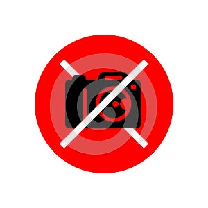 No photo sign - symbol for protected public places