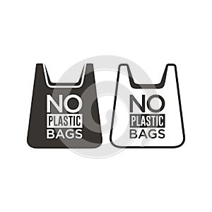 No plastic bags label