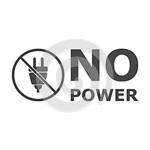 No Power icon photo