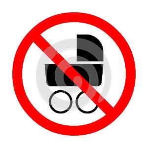 No pram sign illustration