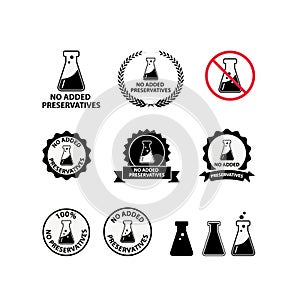 No preservative icon - vector illustration.