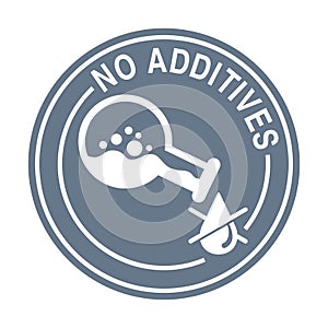 No preservatives, additives, dye free pictogram