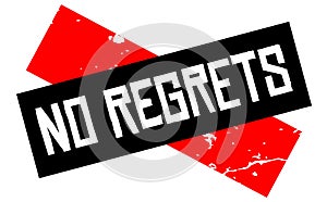 No regrets attention sign