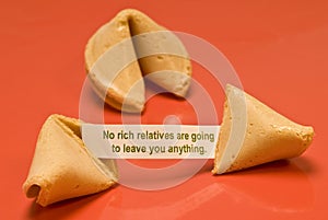 No Rich Relatives Fortune Cookie