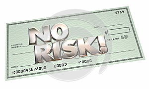 No Risk Check Money Safe Secure