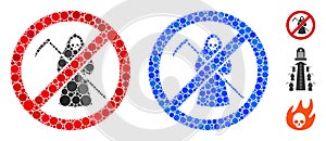 No Scytheman Mosaic Icon of Circle Dots photo