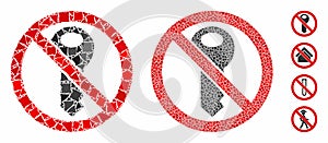 No secret key Composition Icon of Tuberous Parts