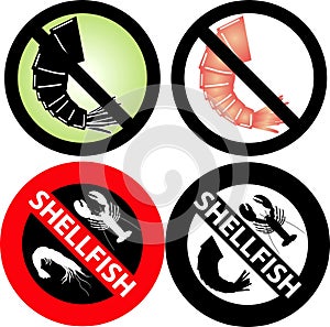 No Shellfish Sign