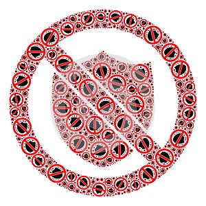 No Shield Recursion Mosaic of No Shield Items photo