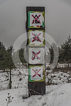 No sign in Klastorisko place