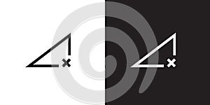 No signal, disconnected network icon vector in modern style