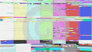 No signal screen in pixel art style grunge in 80 90 Color pixel Tv screen
