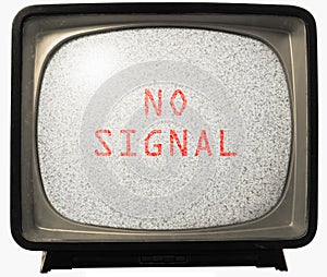 No Signal TV noise photo