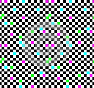 No Signal TV retro television test pattern with color RGB Bars and VHS glitch effect. Vaporwave and retrowave style