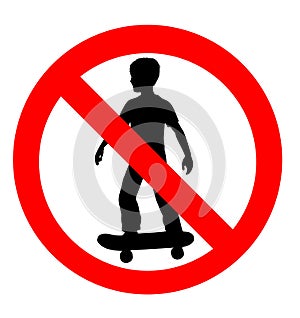 no skate boarding allowed sign