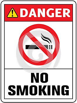 No smoking cigarette sign.