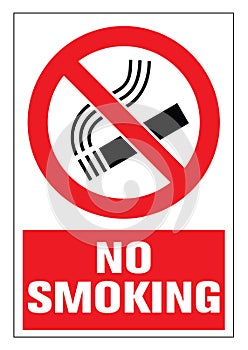 No smoking cigarette sign