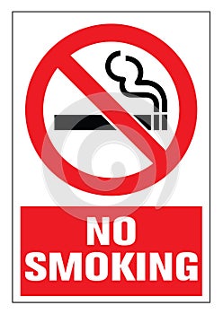 No smoking cigarette sign.