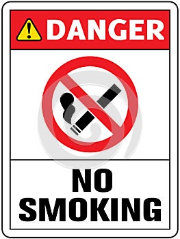 No smoking cigarette sign.