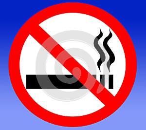 No smoking cigarettes prohibited banned forbidden