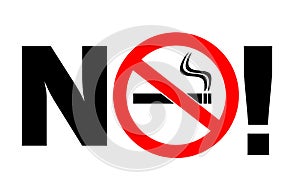 No smoking sign