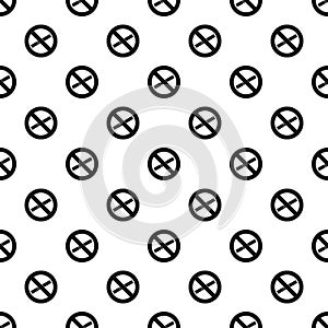 No smoking sign pattern, simple style