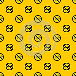 No smoking sign pattern vector