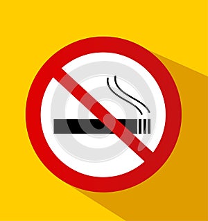 No Smoking Sign vector