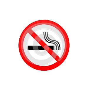 No smoking sign. Vector illustration