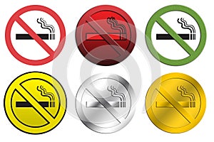 NO Smoking signs