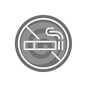 No smoking vector sign