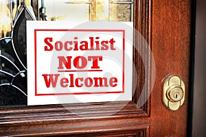 No Socialist in my Home